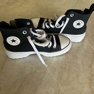 Converse Kids Black High-Top Sneakers